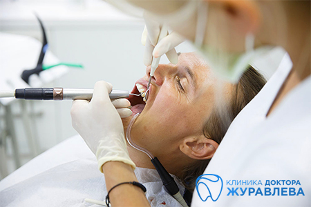 ультразвуковая чистка зубов